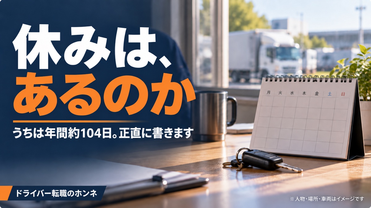 休みは、あるのか うちは年間約104日。正直に書きます。画像はイメージです。