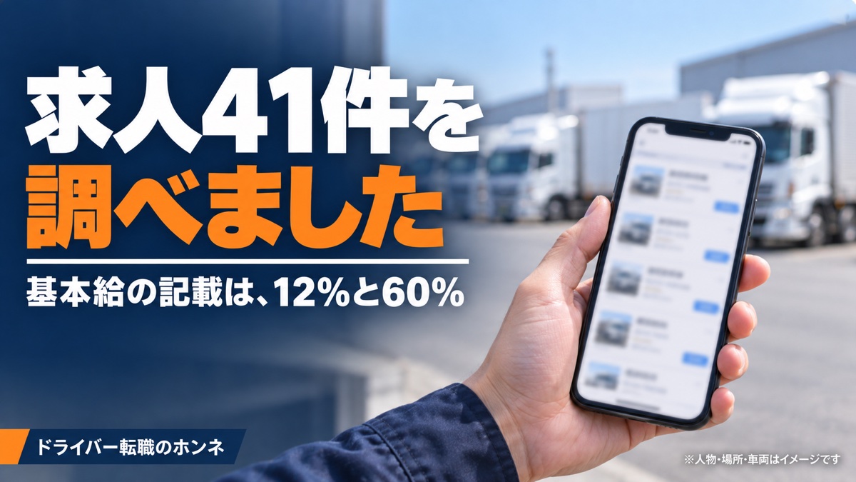 求人41件を調べました 基本給の記載は、12%と60%。人物・場所・車両はイメージです。